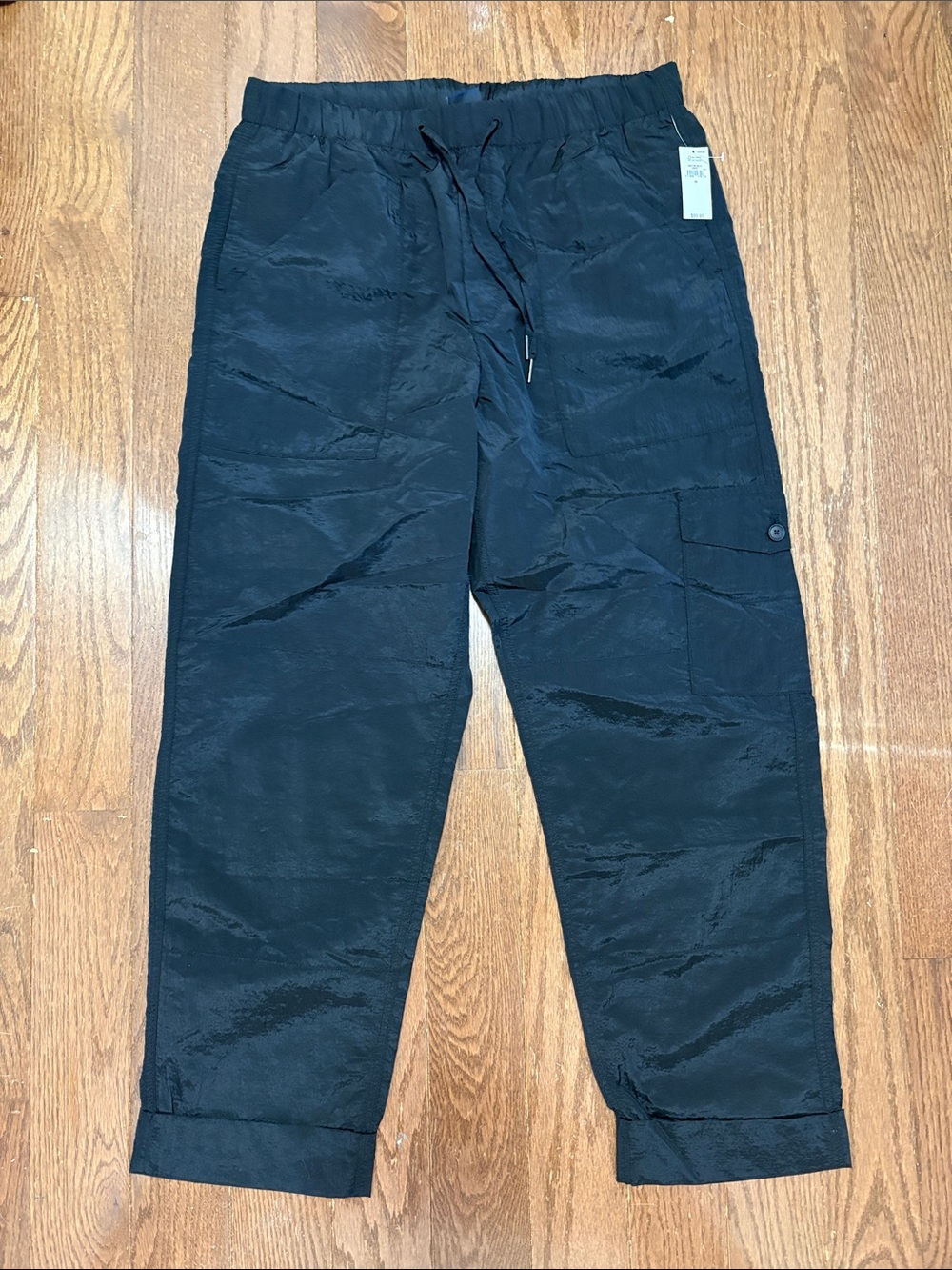 GAP Black Ankle Cargo Joggers